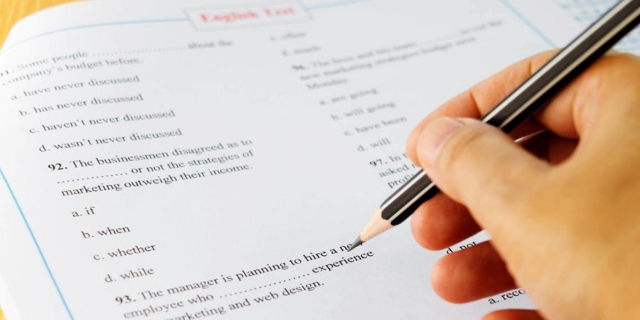 Examen de inglés para estudiantes y profesionales.